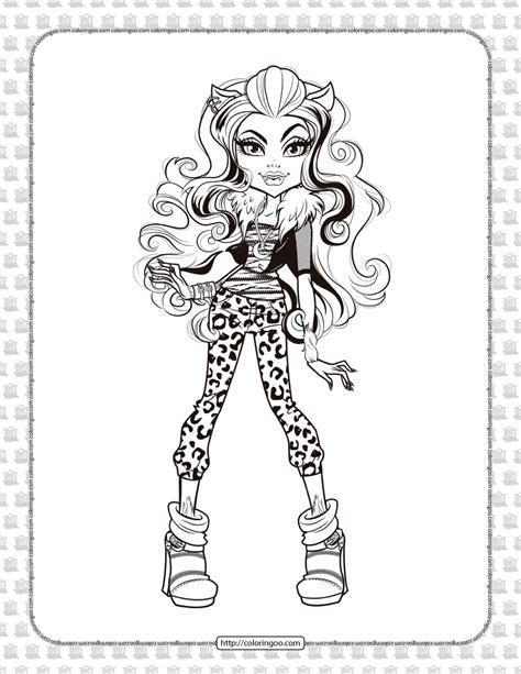 Unleash Your Inner Ghoul: The Ultimate Guide to Monster High Coloring Printables!