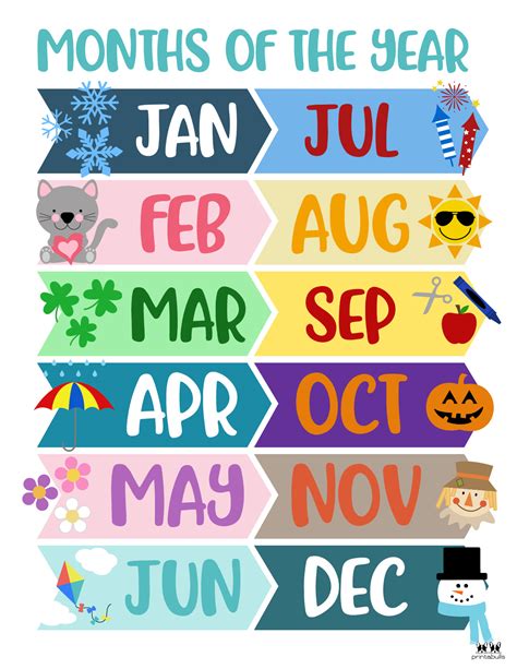Unlock a Year of Learning Fun: Your Ultimate Guide to Free Months of the Year Printables!