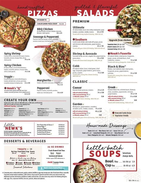Your Ultimate Guide to the Newk's Printable Menu: Easy Access, Happy Eating!