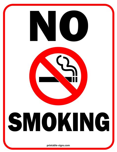 Your Go-To Guide for Effective Non-Smoking Signs: Printable Solutions for Every Space