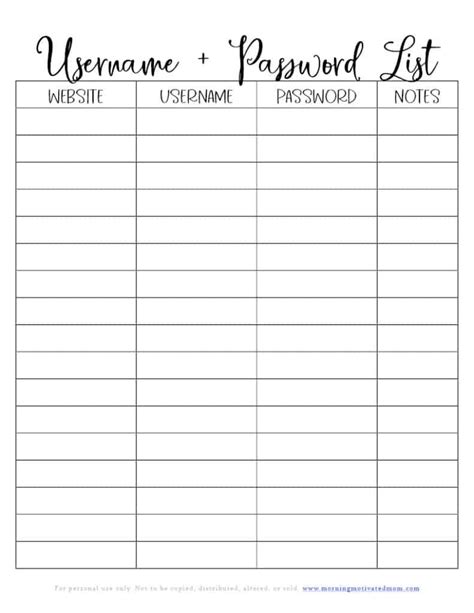 The Ultimate Guide to Your Password Manager Printable: Peace of Mind, Paper-Style!