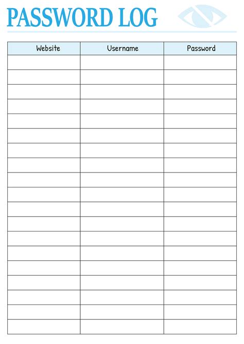 Unlock Your Digital Peace of Mind: The Ultimate Guide to Your Perfect Password Sheet Printable