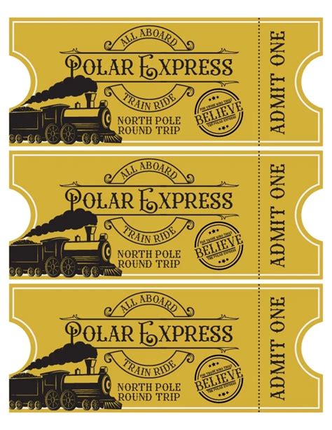 Your Golden Ticket to Wonder: The Ultimate Guide to Polar Express Printable Tickets