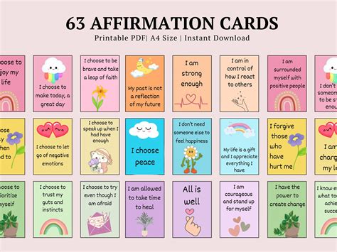 The Magic of Printable Affirmation Cards: Your Daily Dose of Positivity, Delivered