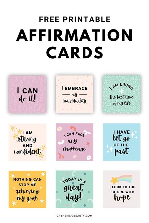 Unlock Your Inner Power: Get Your Free Printable Affirmations PDF Today!