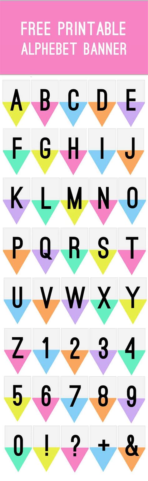 The Ultimate Guide to Printable Banner Alphabet Letters: Unleash Your Creativity & Celebrate in Style!