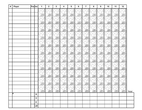 Score Big with a Printable Baseball Scoring Sheet: Your Ultimate Guide to Game Day Glory!