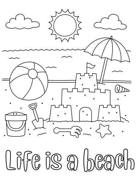 Dive Into Creativity: Your Ultimate Guide to Printable Beach Coloring Pages!