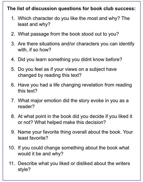 Spark Engaging Conversations: Your Ultimate Guide to Printable Book Club Discussion Questions
