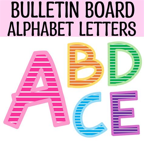Level Up Your Displays: The Ultimate Guide to Printable Bulletin Board Alphabet Letters