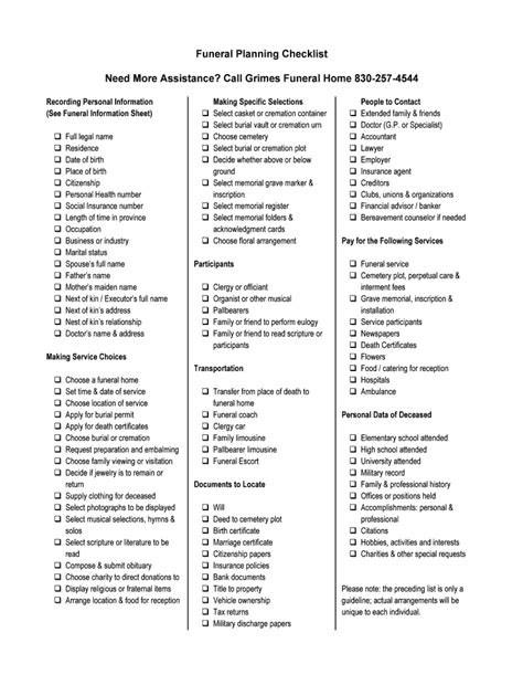 Navigating Grief and Logistics: Your Essential Printable Checklist After the Death of a Parent