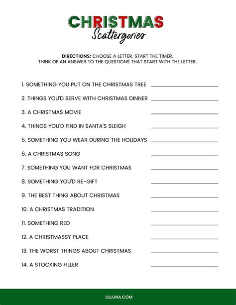 The Ultimate Guide to Printable Christmas Games for Unforgettable Holiday Fun