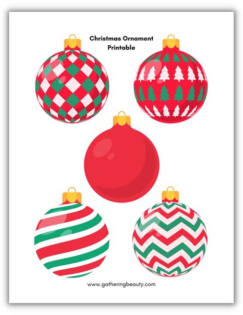 Crafting Memories: Your Ultimate Guide to Beautiful Printable Christmas Ornaments