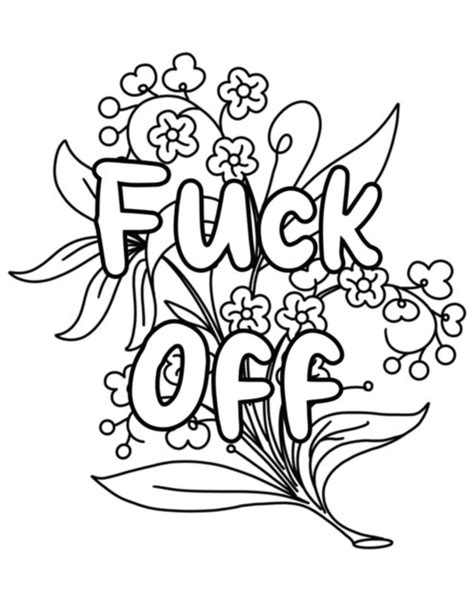 Swear By It: Your Ultimate Guide to Printable Cuss Word Coloring Pages for Stress Relief & Giggles