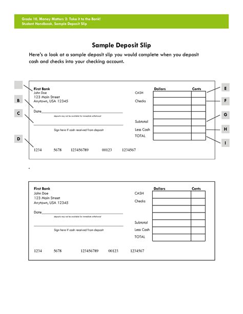 The Ultimate Guide to Your Printable Deposit Slip: Never Get Caught Without One!