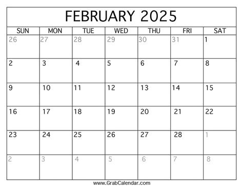 Your Essential Guide to the Perfect Printable Feb 2025 Calendar: Plan, Play & Prosper!