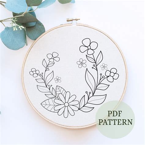 Bloom & Stitch: The Ultimate Guide to Printable Floral Hand Embroidery Patterns for Every Skill Level