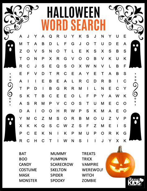 The Ultimate Guide to Spooktacular Printable Halloween Word Search Puzzles
