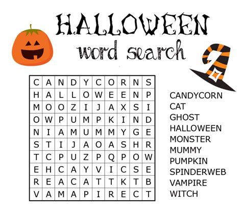 Unleash the Spooky Fun: Your Ultimate Guide to Printable Halloween Word Searches!