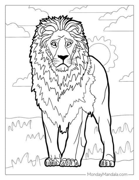 Unleash Your Inner Artist with the Best Printable Lion Coloring Pages!