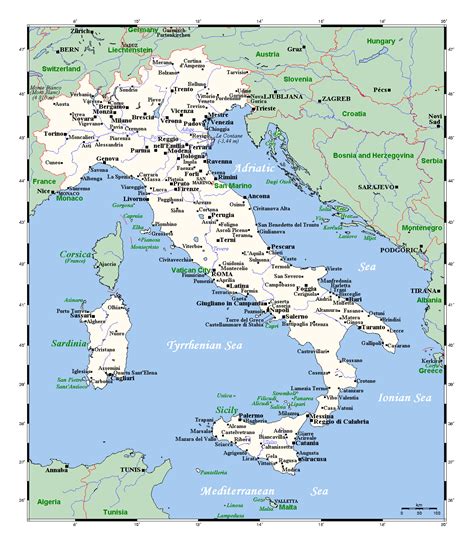 Unroll Your Italian Dream: The Ultimate Guide to a Printable Map of Italy with Cities