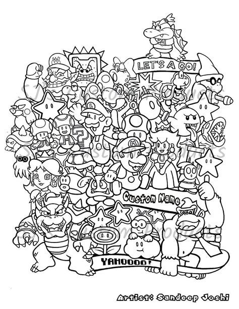 Dive into a World of Color: Your Ultimate Guide to Printable Mario Characters Coloring Pages!