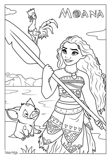 Dive into Creativity: The Best Printable Moana Coloring Pages for Every Little Explorer!