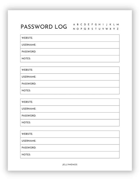 Never Forget a Password Again: Your Go-To Guide for a Printable Password Log (Plus Free App Download Ideas!)