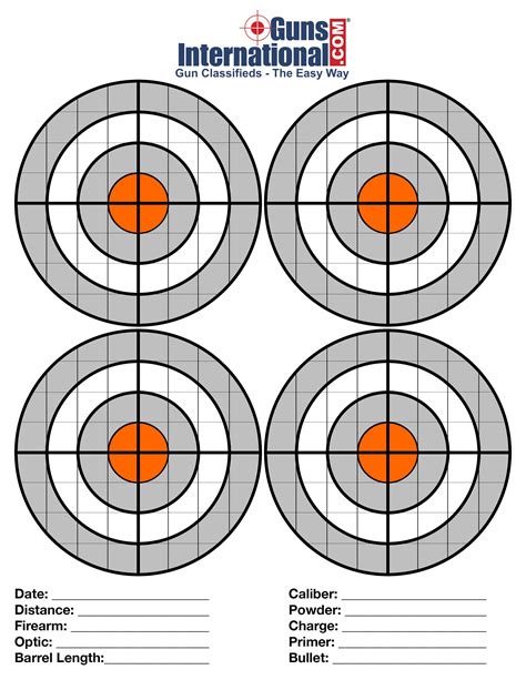 Level Up Your Aim: Why Printable Pistol Shooting Targets Are a Game-Changer