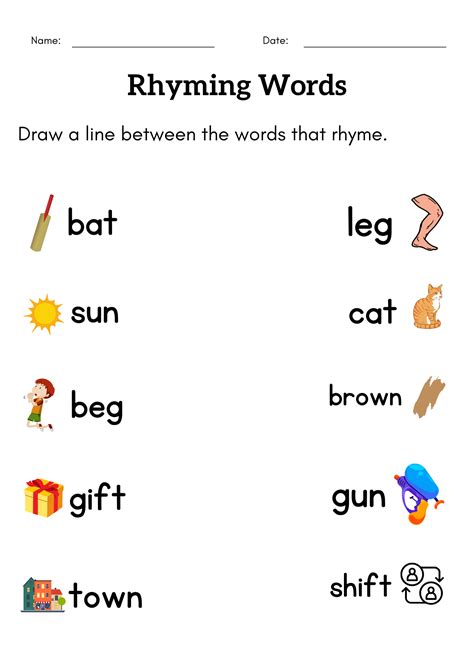 The Ultimate Guide to Printable Rhyming Words for Kindergarten: Unlock Literacy Fun!