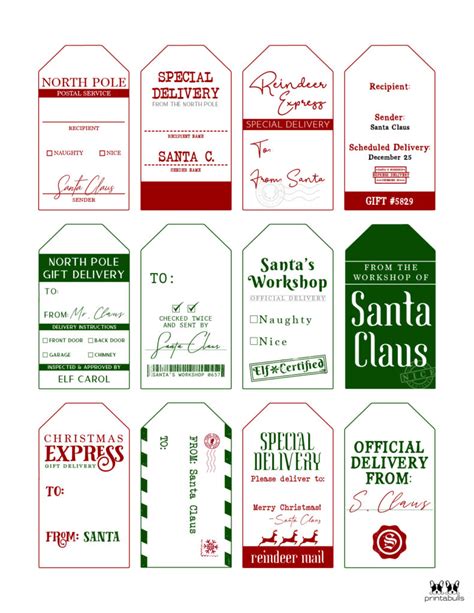 Your Secret Weapon for Holiday Magic: Dazzling Printable Santa Present Tags!