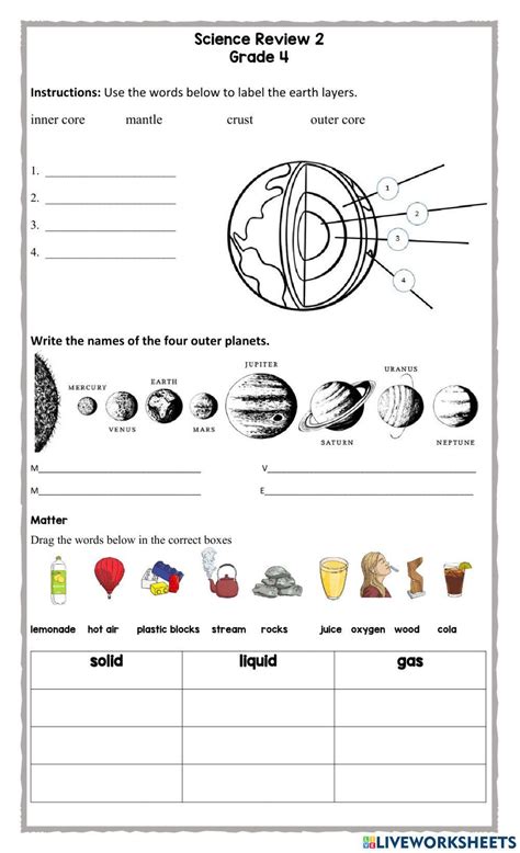 Unleash Their Inner Scientist: The Magic of Printable Science Worksheets for Grade 3