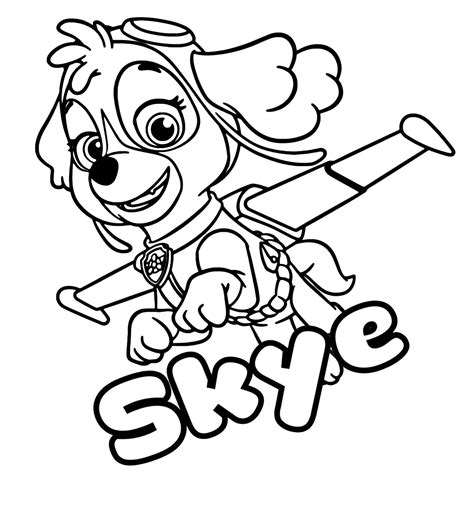 Printable Skye Paw Patrol