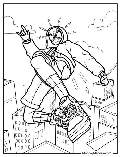 Swing Into Creativity: Your Ultimate Guide to Printable Spider-Man Miles Morales Coloring Pages!