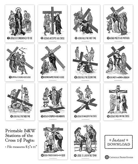 Find Peace & Presence: Your Guide to Beautiful Printable Stations of the Cross for Deeper Reflection