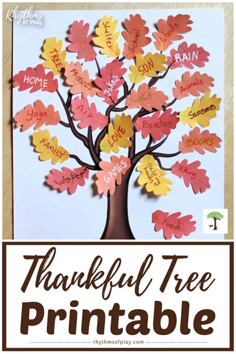 Grow Gratitude: Your Ultimate Guide to a Meaningful Printable Thankful Tree
