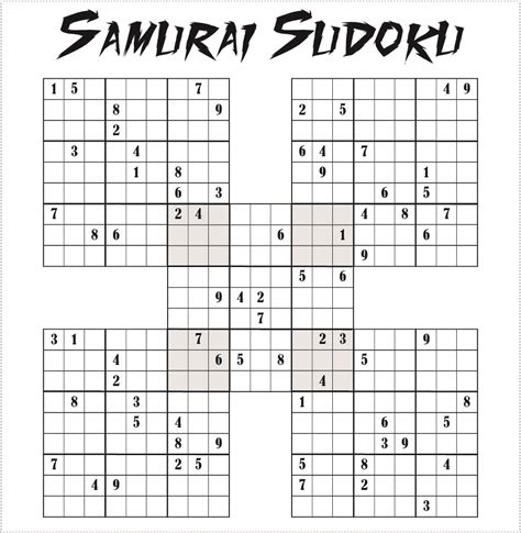 Master the Grid: Your Ultimate Guide to Samurai Sudoku Free Printables!