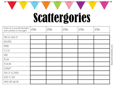 Supercharge Your Game Night: The Ultimate Guide to Scattergories Lists Printable