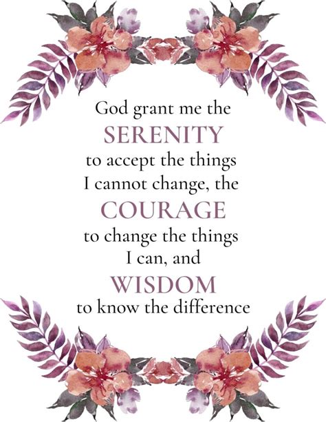 Finding Peace in Print: Your Guide to the Serenity Prayer Printable