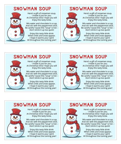 Cozy Winter Magic: Your Ultimate Snowman Soup Printable Guide (Plus Free Downloads!)