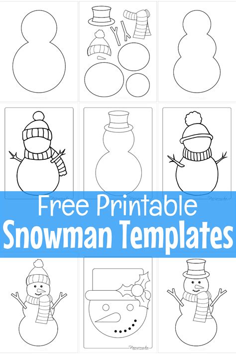 Your Go-To Guide for the Perfect Snowman Template Printable: Crafting Winter Magic!