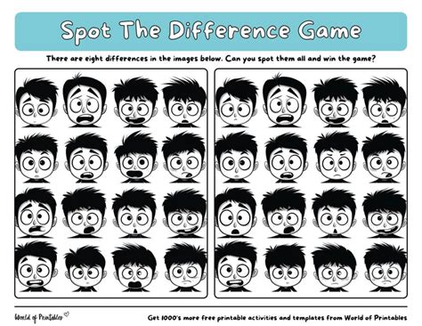 Find the Hidden Fun! Your Ultimate Guide to Engaging "Spot Difference Printable" Puzzles