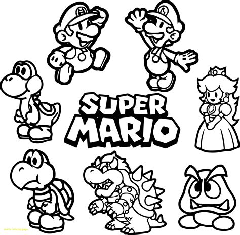 Level Up Your Creativity: Discover the Best Super Mario Coloring Pages Free Printable!