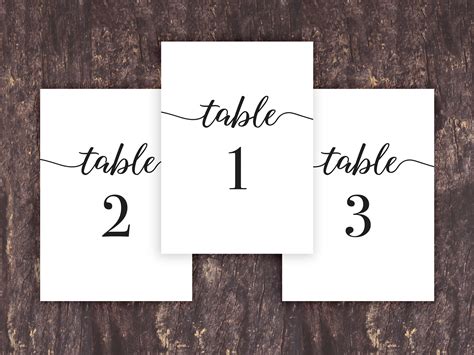 Your Ultimate Guide to Beautiful & Budget-Friendly Table Numbers Printable
