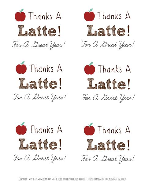 Brewing Up Gratitude: Your Ultimate Guide to "Thanks A Latte" Free Printables