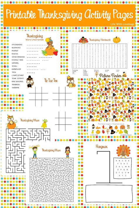 Stress-Free Thanksgiving! Your Go-To Guide for Engaging Thanksgiving Activities Printables
