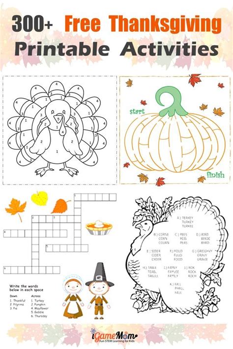 Your Ultimate Guide to Stress-Free Thanksgiving: Fun & Free Printable Activities for Everyone!