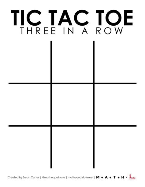 Your Ultimate Guide to the Perfect Tic Tac Toe Board Printable (Free Downloads!)