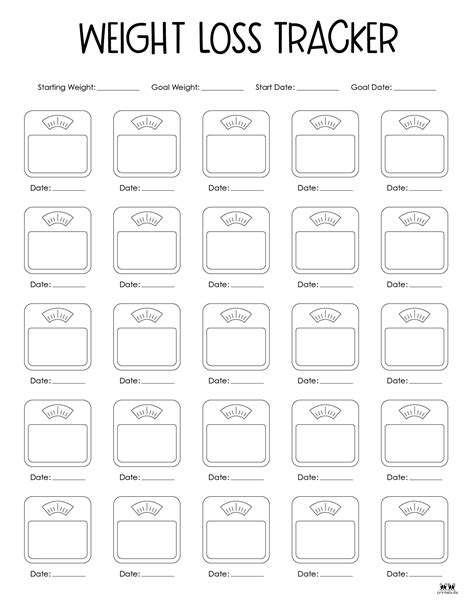 Your Journey, Your Map: Unlocking Success with a Weight Loss Tracker Printable