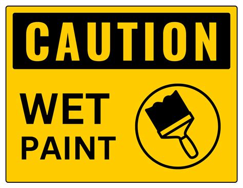 Sticky Situation? Grab Your Free Wet Paint Sign Printable & Stay Clean!